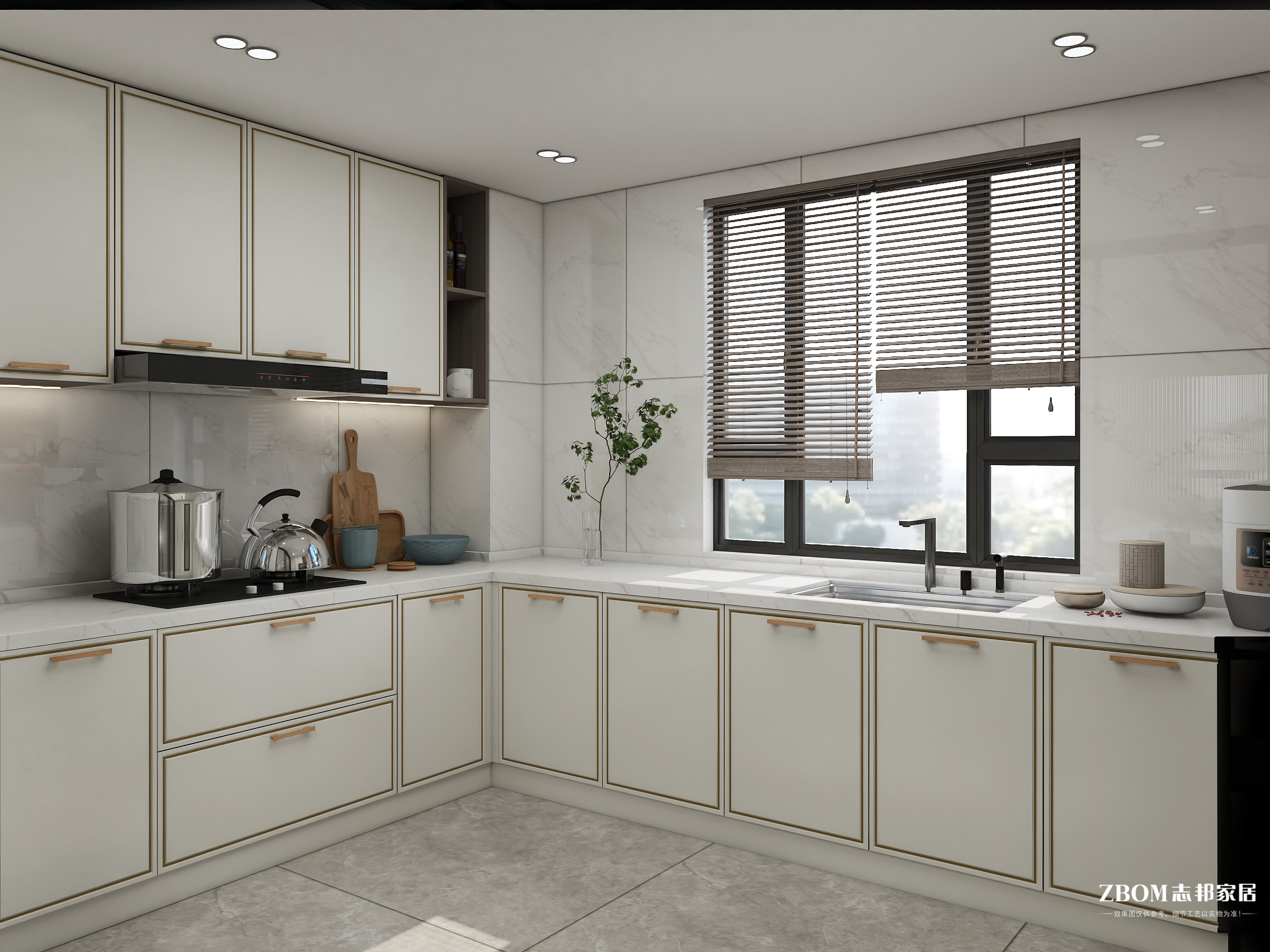厨房-简约-国产双饰面 - 经典案例详情-志邦家居